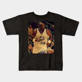 Karl Malone - Vintage Design Of Basketball Kids T-Shirt